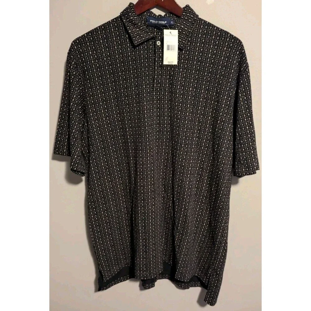VINTAGE Polo Golf Shirt XL Highland D Ralph Lauren Short Sleeve RL Logo 90s NWT